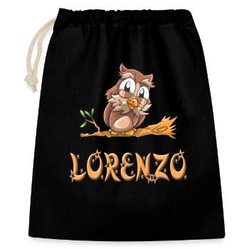 Owl Lorenzo - Sac cadeau 40 x 50 cm - noir - Devant