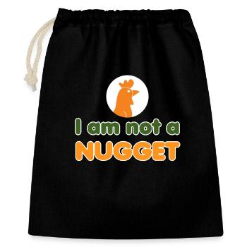 végétalien, tofu, manger sans viande, légumes, amour animal - Sac cadeau 40 x 50 cm - noir - Devant
