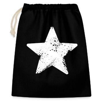 starry star splatter - Gift Bag 40 x 50 cm - black - Front