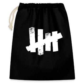 Five stripes - tally - tape - Gift Bag 40 x 50 cm - black - Front