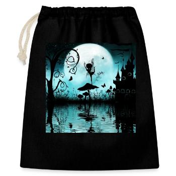 Dancing at night, cute fairy. - Gift Bag 40 x 50 cm - black - Front