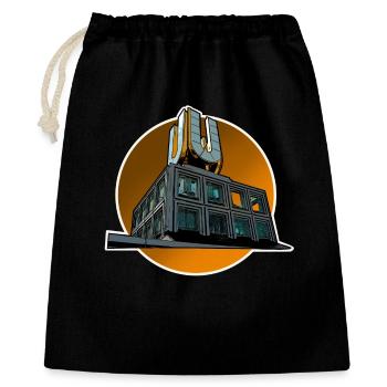 Dortmund - Geschenkbeutel aus Baumwolle (40 x 50 cm) - Schwarz - Vorne