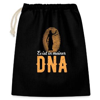 Justiz DNA Justitia Gerechtigkeit Anwalt Richter - Geschenkbeutel aus Baumwolle (40 x 50 cm) - Schwarz - Vorne