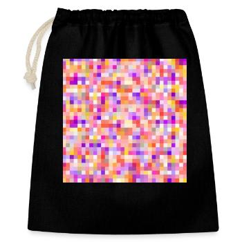 bunte boutons boutons de couleur épingles de couleur - Sac cadeau 40 x 50 cm - noir - Devant