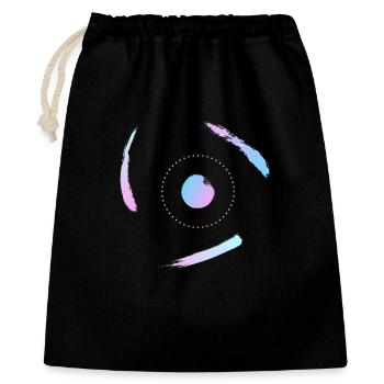 Electrons orbiting the atom - Gift Bag 40 x 50 cm - black - Front