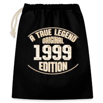 1999 année de naissance - Sac cadeau 40 x 50 cm - noir - Devant