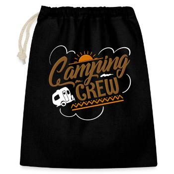 Équipe de camping-car - Sac cadeau 40 x 50 cm - noir - Devant
