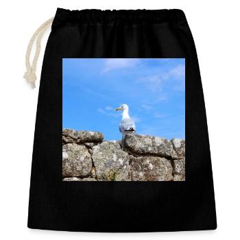 Mouette du Nord de l’Allemagne - Sac cadeau 40 x 50 cm - noir - Devant