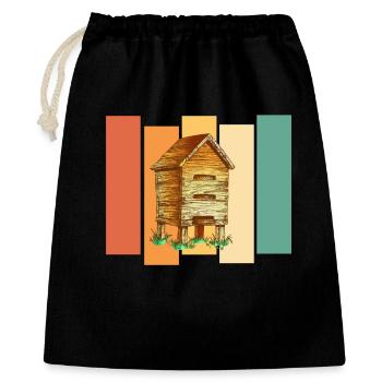 Apiculteurs abeilles - Sac cadeau 40 x 50 cm - noir - Devant
