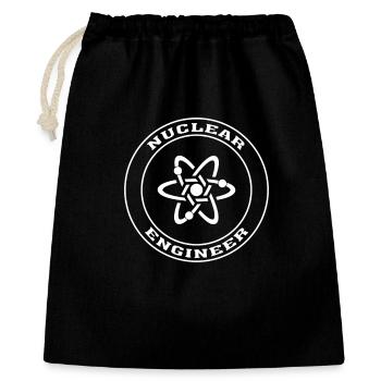 Nuclear Engineer Geschenk, Nuclear Engineering Shirt - Geschenkbeutel aus Baumwolle (40 x 50 cm) - Schwarz - Vorne