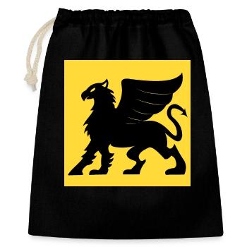 Greif, Tartaria - Geschenkbeutel aus Baumwolle (40 x 50 cm) - Schwarz - Vorne