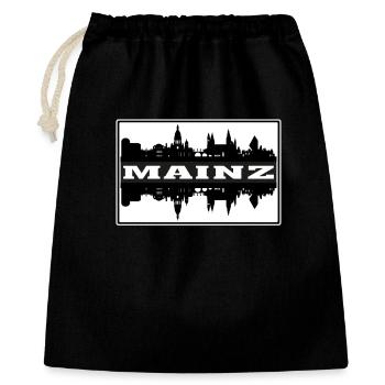 Mainz Germany Travel Souvenir Skyline Silhouette - Gift Bag 40 x 50 cm - black - Front