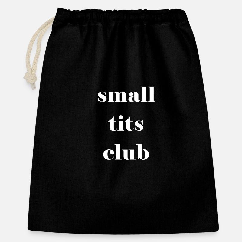 small tits club - white - Sac cadeau 40 x 50 cm - noir