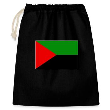 Flagge von Martinique rot grün schwarz - Geschenkbeutel aus Baumwolle (40 x 50 cm) - Schwarz - Vorne