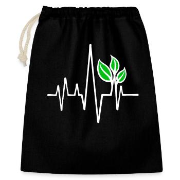 Environmental Protection Vegan - Gift Bag 40 x 50 cm - black - Front