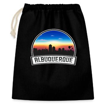Albuquerque New Mexico USA Skyline Vintage Sonnenuntergang - Geschenkbeutel aus Baumwolle (40 x 50 cm) - Schwarz - Vorne