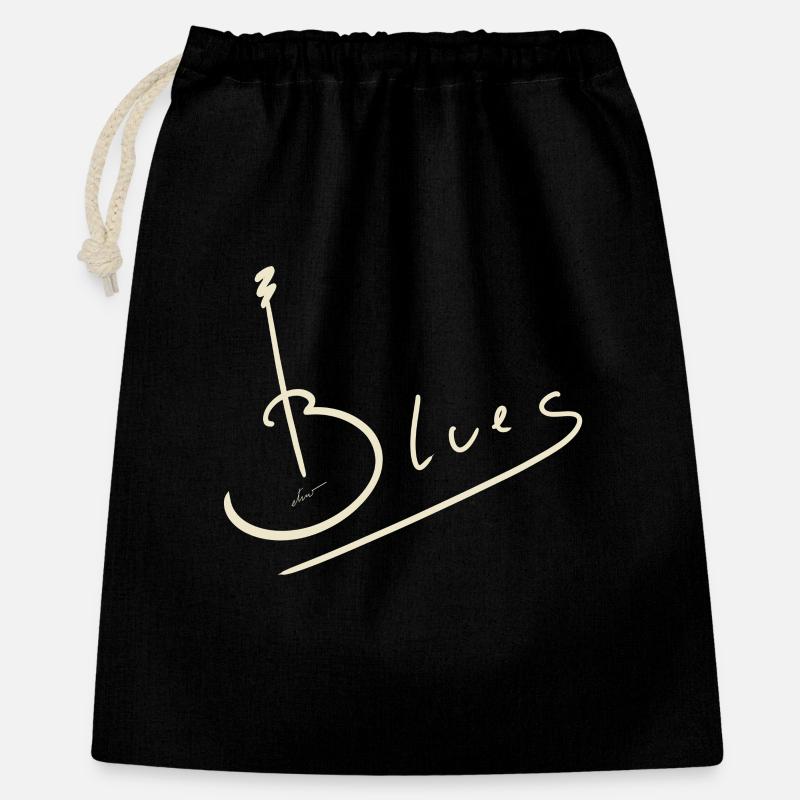 Blues guitar - Gift Bag 40 x 50 cm - black