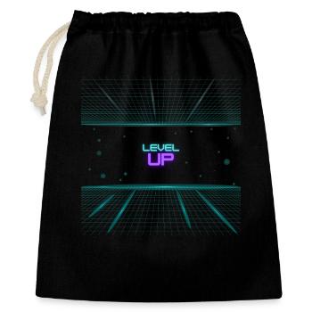 Retro Arcade Fun Spiel T-Shirt Trend 2025 - Geschenkbeutel aus Baumwolle (40 x 50 cm) - Schwarz - Vorne