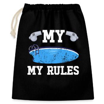 Swimming Pool Lifeguard Swimming Instructor - Gift Bag 40 x 50 cm - black - Front