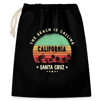 Santa Cruz California Beach Design - Gift Bag 40 x 50 cm - black - Front