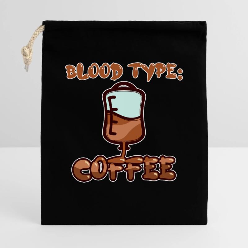 Caffeine Humorous Coffee Statement Coffee Drinker Gift Bag 40 x 50 cm