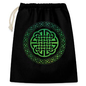 Celtic Knot - Geschenkbeutel aus Baumwolle (40 x 50 cm) - Schwarz - Vorne