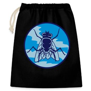 Cercle mouche domestique petite mouche domestique - Sac cadeau 40 x 50 cm - noir - Devant