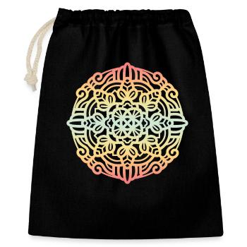 Mandala - Sac cadeau 40 x 50 cm - noir - Devant