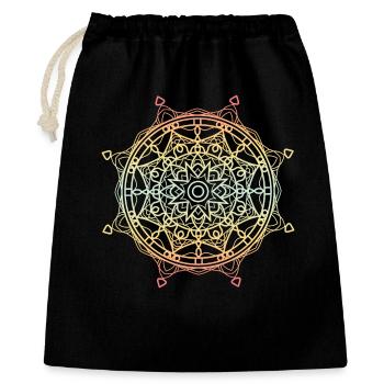 Mandala - Sac cadeau 40 x 50 cm - noir - Devant