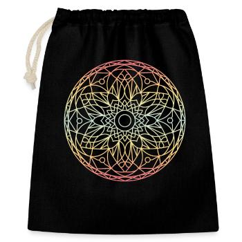 Mandala - Sac cadeau 40 x 50 cm - noir - Devant