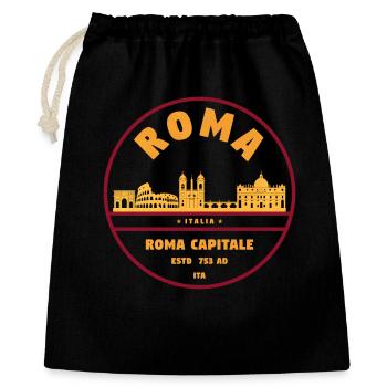 Roman Capital Silhouette - Gift Bag 40 x 50 cm - black - Front