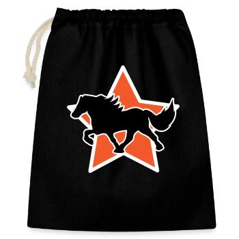 Haflinger Galopp Icelandic Horses Trot Stallion Horses - Gift Bag 40 x 50 cm - black - Front
