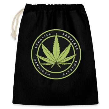 Green mandate: legalize regulate - Gift Bag 40 x 50 cm - black - Front
