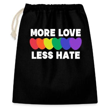 Heart Love Statement Lgbt Equality Homo - Gift Bag 40 x 50 cm - black - Front