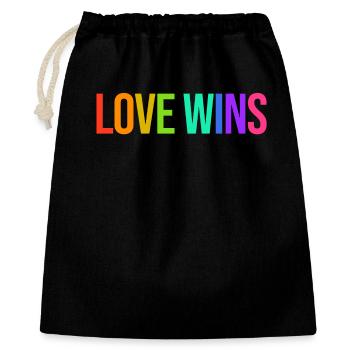Liebe Statement Lgbt Rechte Homosexueller Lesben - Geschenkbeutel aus Baumwolle (40 x 50 cm) - Schwarz - Vorne