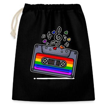 Cool Lgbt Gleichberechtigung Rechte Homosexueller - Geschenkbeutel aus Baumwolle (40 x 50 cm) - Schwarz - Vorne