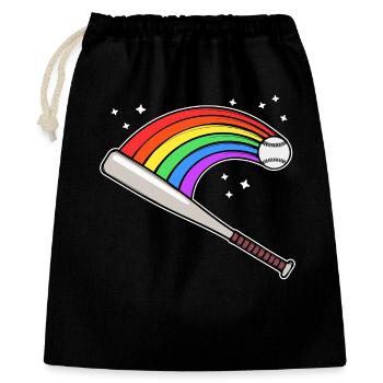 Lgbt Parade Homo Rainbow Flag Gay Lesbian - Gift Bag 40 x 50 cm - black - Front