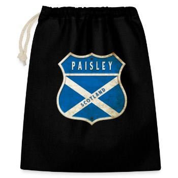 Motif du drapeau écossais Paisley - Sac cadeau 40 x 50 cm - noir - Devant