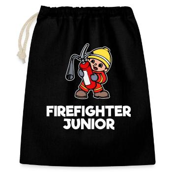 Firefighter Helmet Fire Brigade Statement Fire Extinguisher - Gift Bag 40 x 50 cm - black - Front
