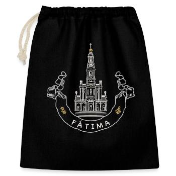 Fátima, Portugal, Wallfahrtsort, Basilica minor - Geschenkbeutel aus Baumwolle (40 x 50 cm) - Schwarz - Vorne