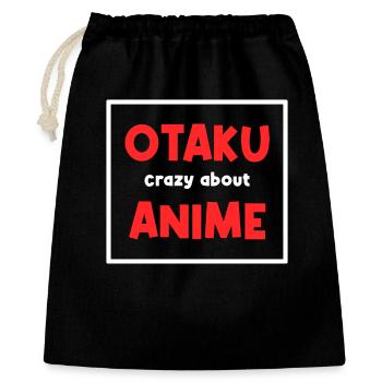 Otaku Anime Statement Manga Japan Pop Culture Comic - Sac cadeau 40 x 50 cm - noir - Devant