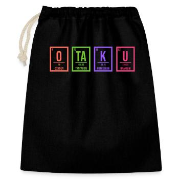Otaku Pop Culture Manga Anime Kanji Disant Japonais - Sac cadeau 40 x 50 cm - noir - Devant