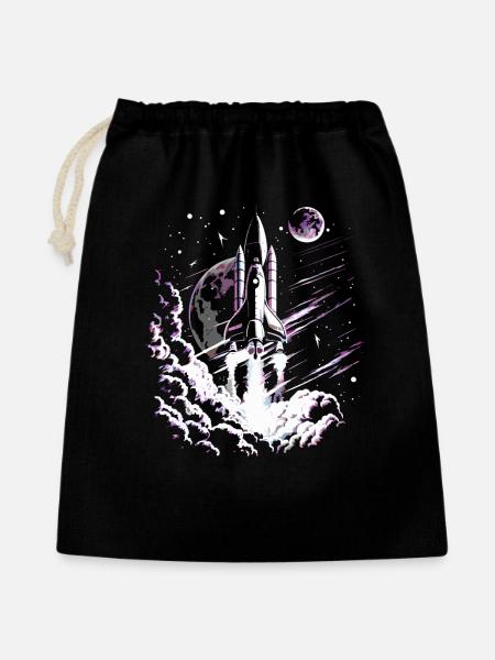Rocket at take-off - Gift Bag 40 x 50 cm - black