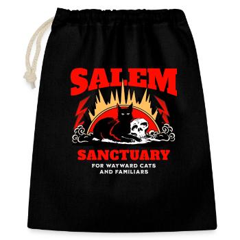 Salem Sanctuaire pour chats et familiers - Sac cadeau 40 x 50 cm - noir - Devant