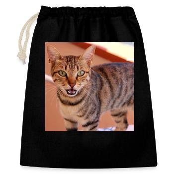 Cat Kitten Poster Square Cat Poster - Gift Bag 40 x 50 cm - black - Front