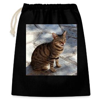 Cat Kitten Poster Square Cat Poster - Gift Bag 40 x 50 cm - black - Front