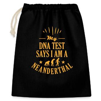 Paléoanthropologie préhistorique de Néandertal - Sac cadeau 40 x 50 cm - noir - Devant