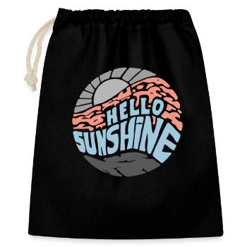 Hello Sunshine! Summer, sun, holidays - Gift Bag 40 x 50 cm - black - Front