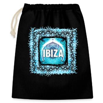 Ibiza Electronics Art Design - Sac cadeau 40 x 50 cm - noir - Devant