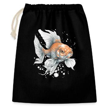 Goldfish in the water flash - Gift Bag 40 x 50 cm - black - Front